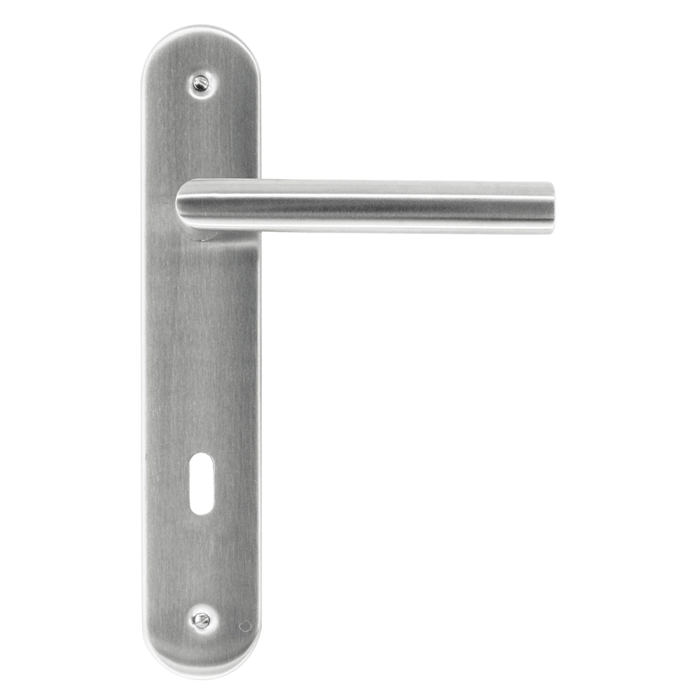 BEQUILLE I SHAPE 19MM INOX PLUS PLAQUE+CYL 72MM