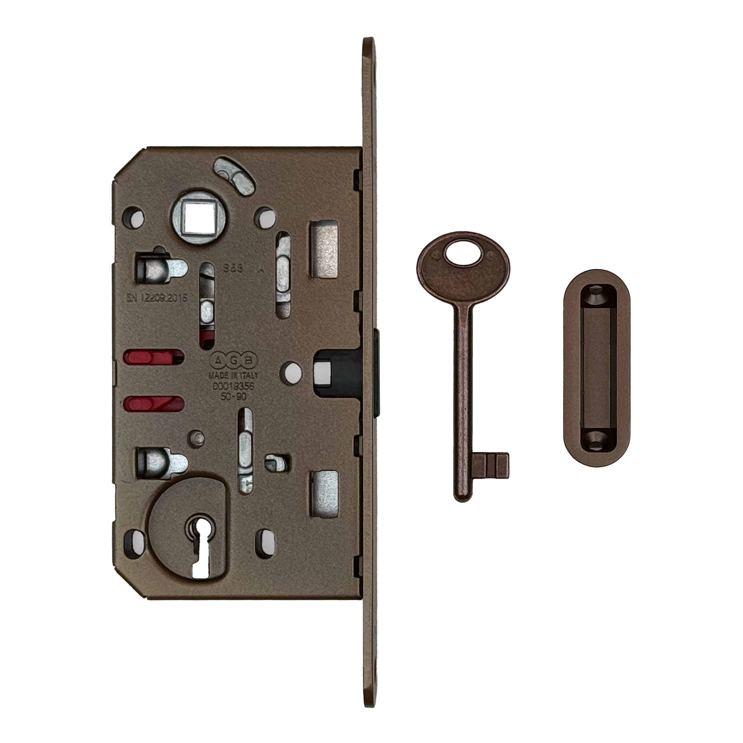 SERRURE MAGEENETIQUE AGB 18MM FUME MAT 90MM CONTRE PLAQUE