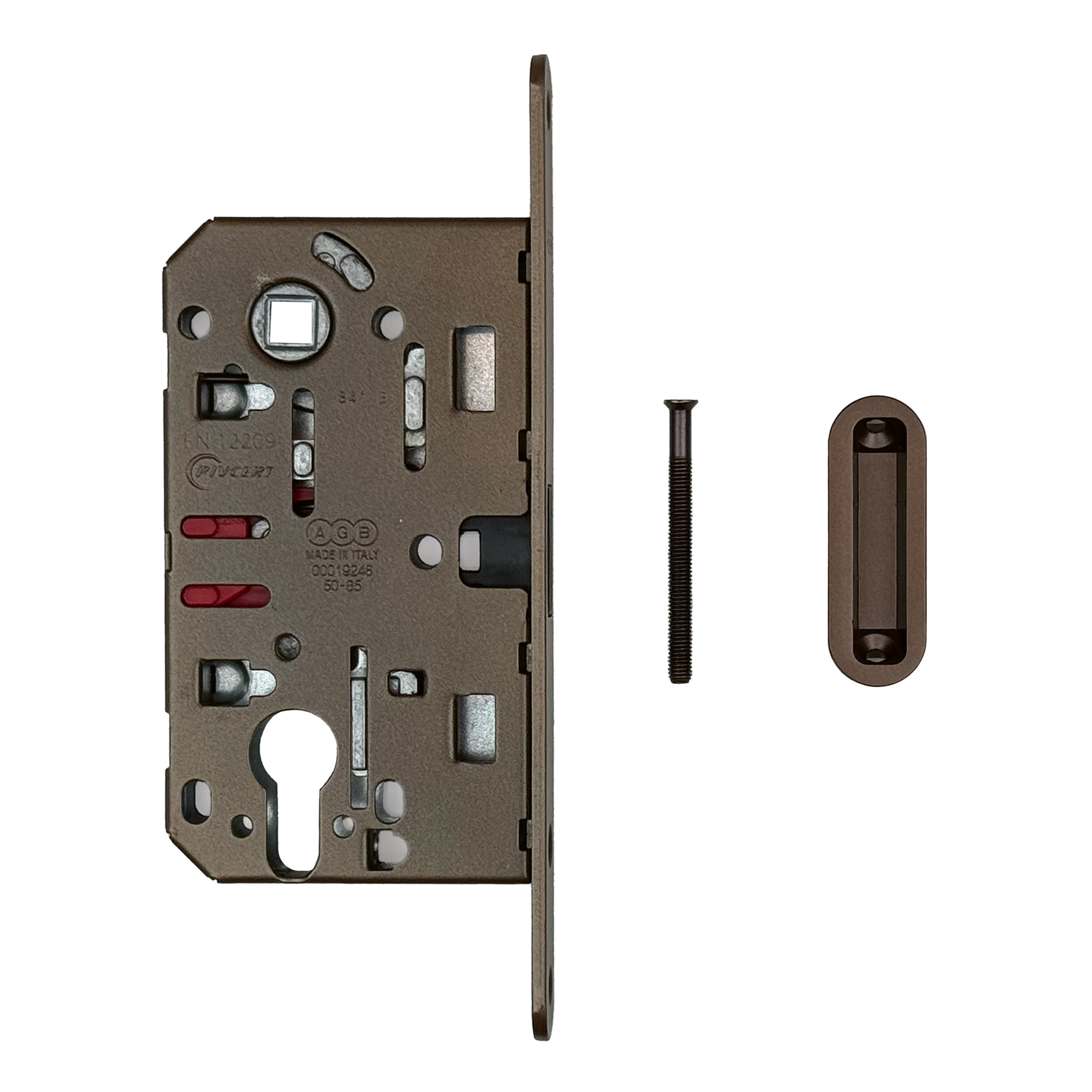 SERRURE MAGEENETIQUE AGB 18MM FUME MAT 90MM CONTRE PLAQUE