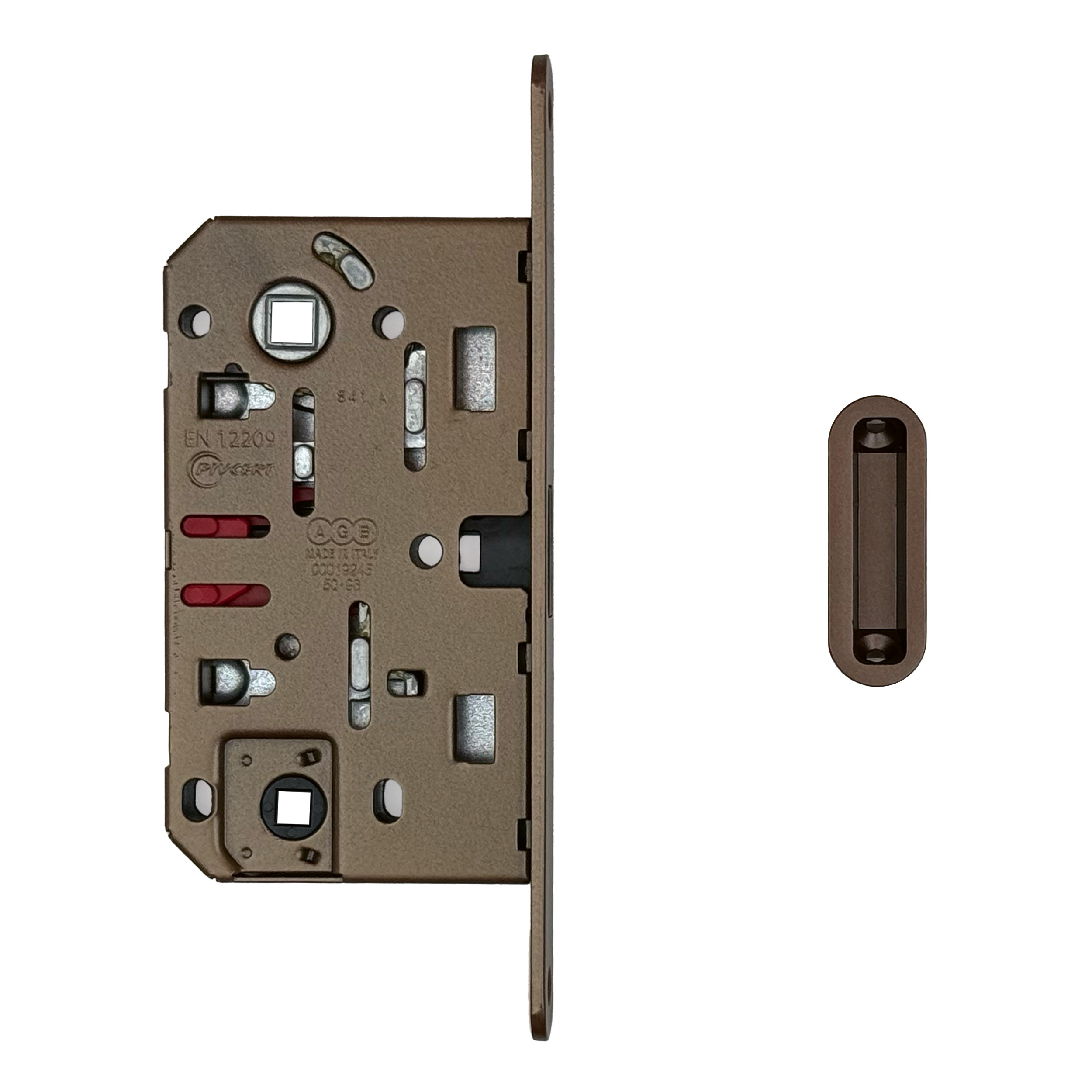 SERRURE MAGEENETIQUE AGB 18MM FUME MAT 90MM CONTRE PLAQUE