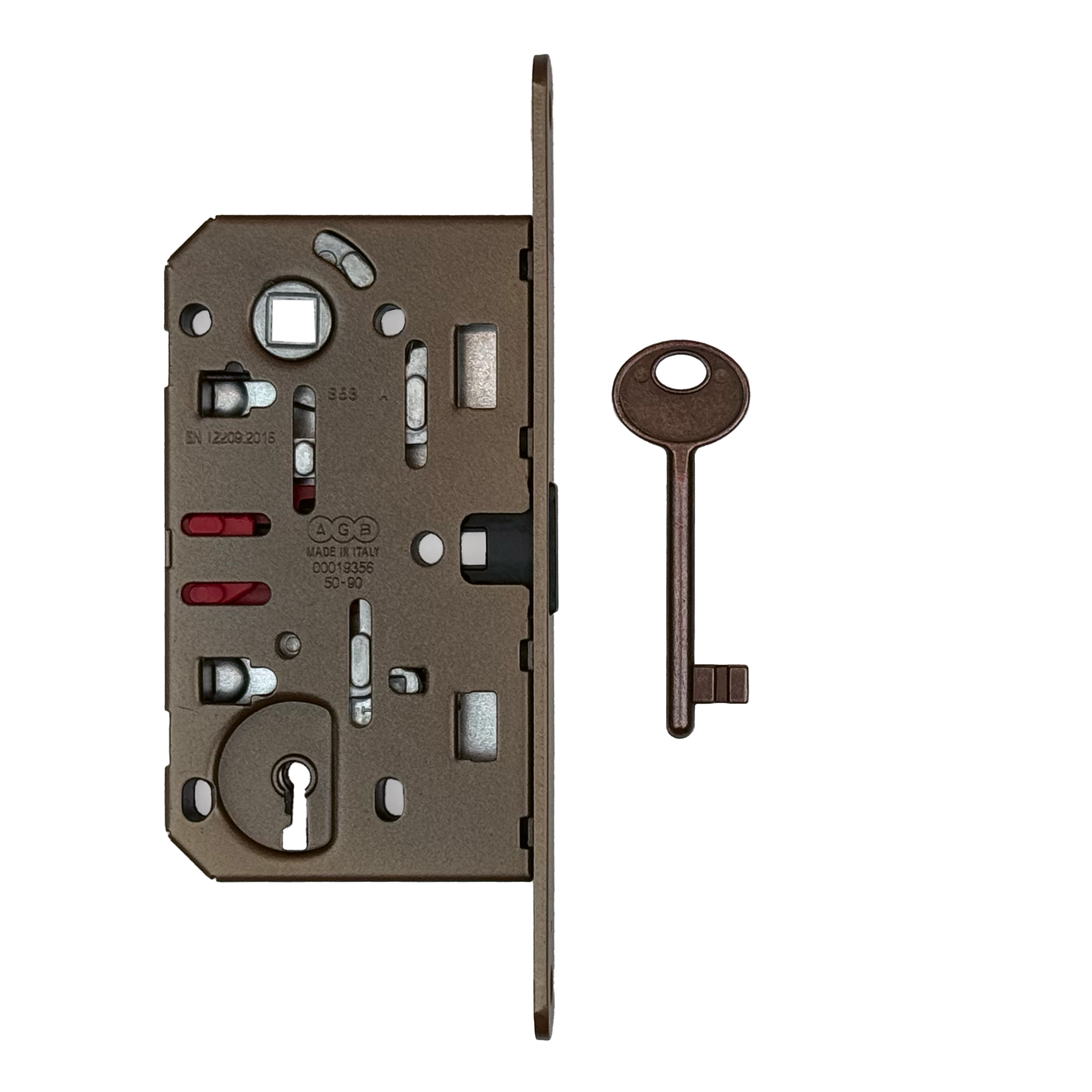SERRURE MAGEENETIQUE AGB 18MM FUME MAT 90MM SANS CONTRE PLAQUE
