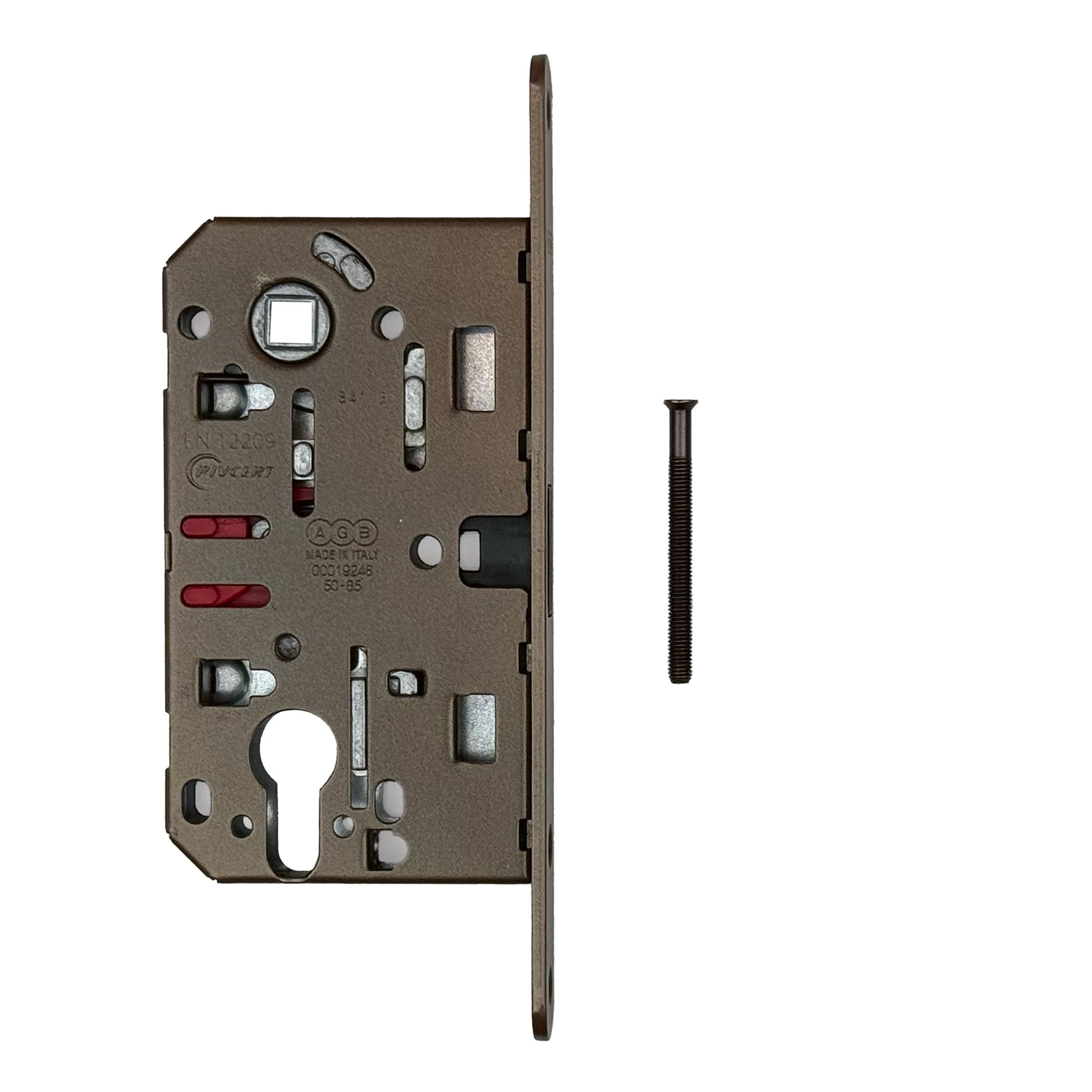 SERRURE MAGEENETIQUE AGB 18MM FUME MAT 90MM SANS CONTRE PLAQUE