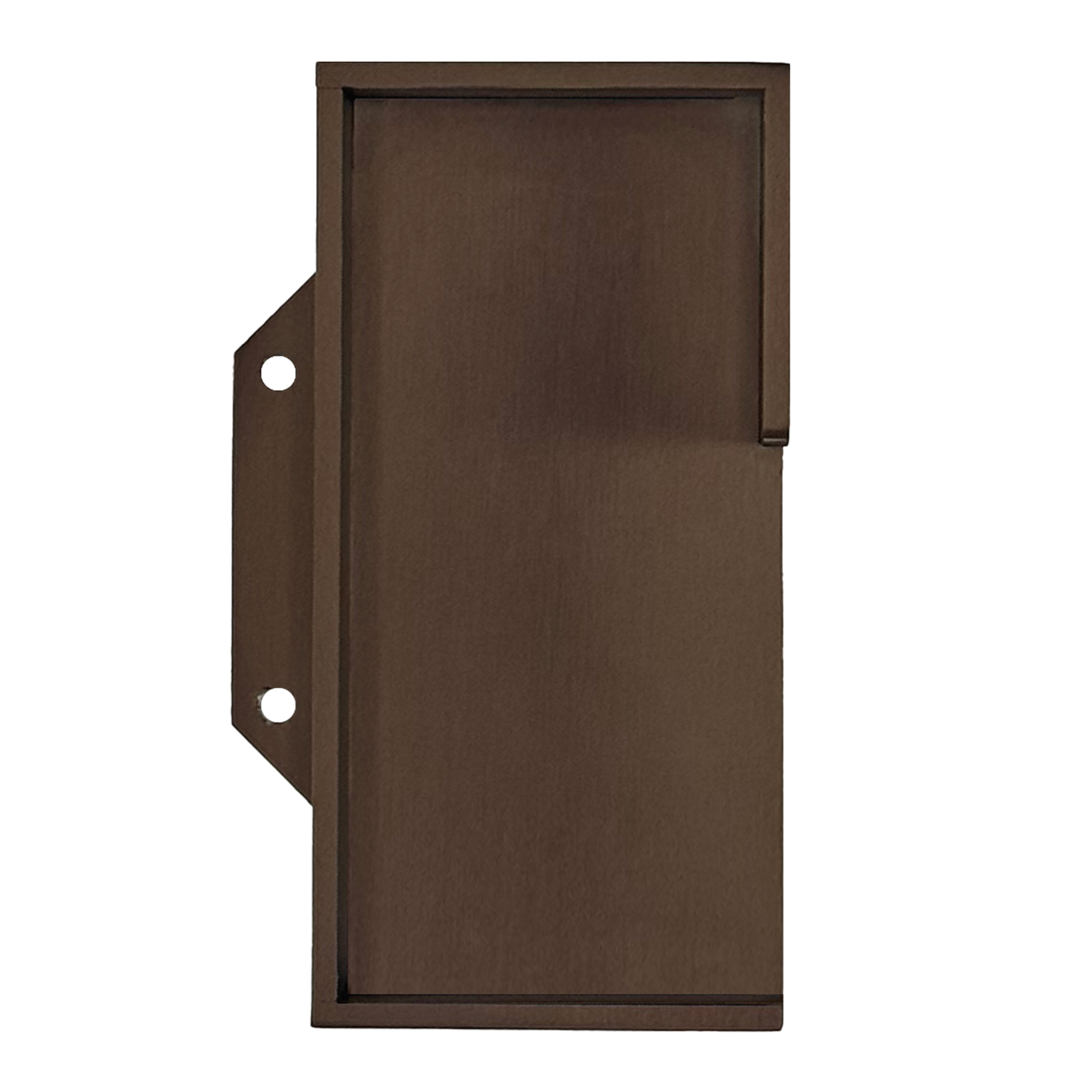 COQUILLE A ENCASTRER HDD CARREE MASSIF 40MM FUME MAT LA PIECE