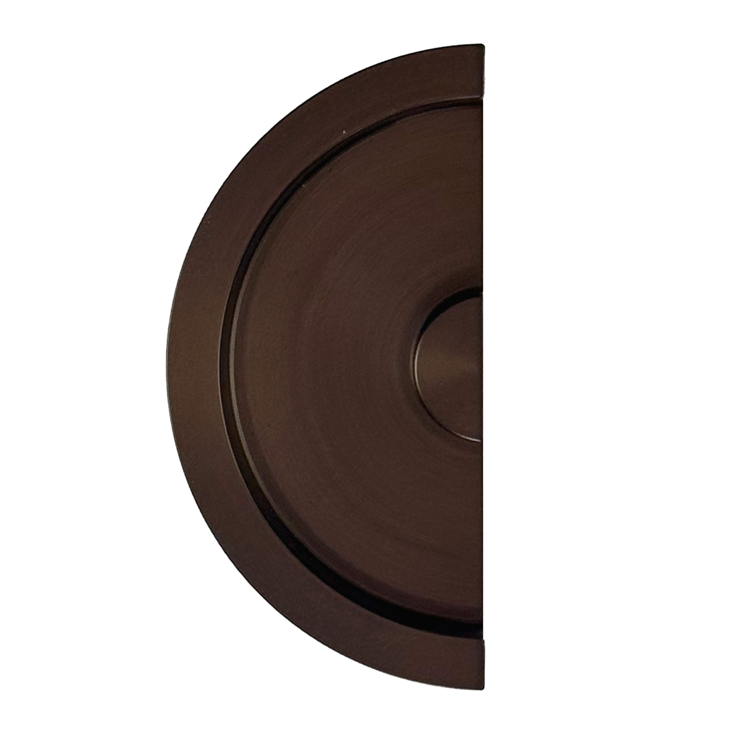 COQUILLE A ENCASTRER HDD DEMI LUNE MASSIF 40MM FUME MAT LA PIECE