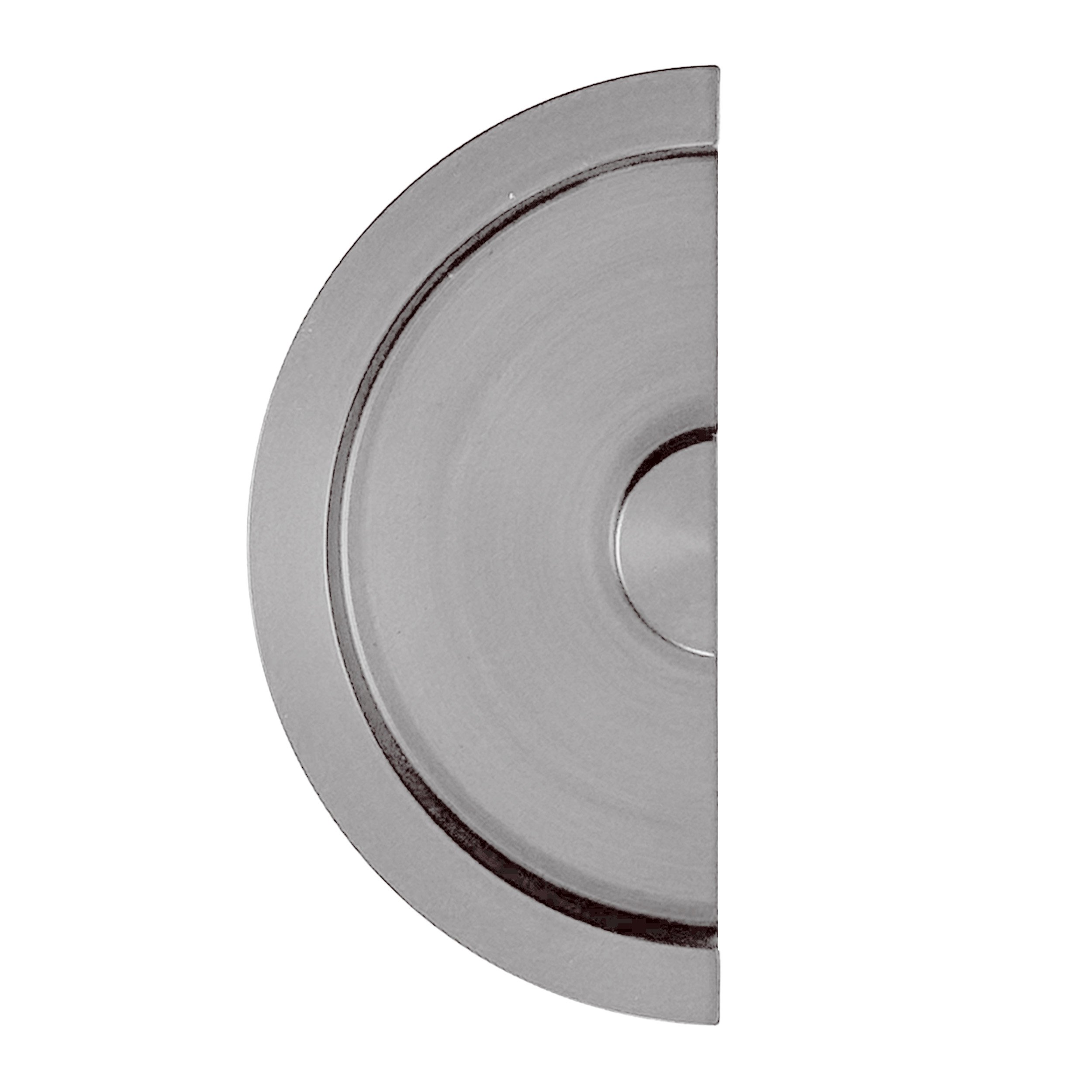 COQUILLE A ENCASTRER HDD DEMI LUNE MASSIF 41,5MM INOX PLUS LA PIECE